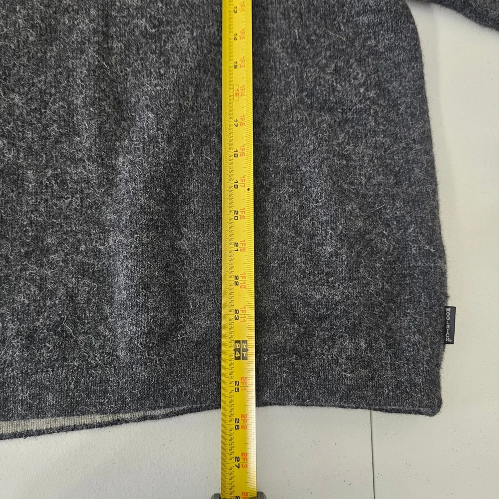 Woolrich Crewneck Sweater Large Dark Grey Heather Gorpcore Heritage Preppy